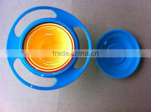 Gyro Bowl Universal Baby Bowl Rotating Flying Saucer Toys UFO Training Bowl
