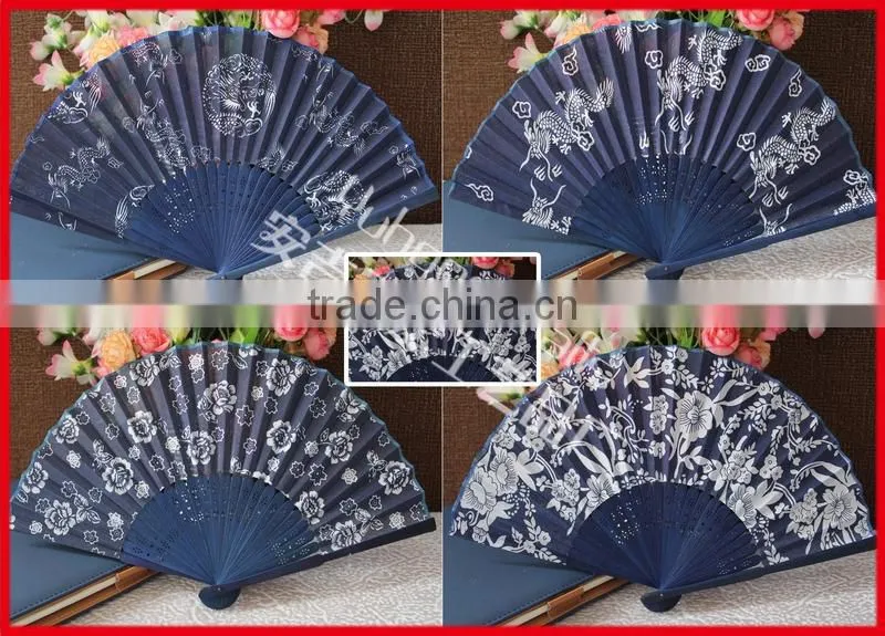Handmade bamboo crafts fan for gift