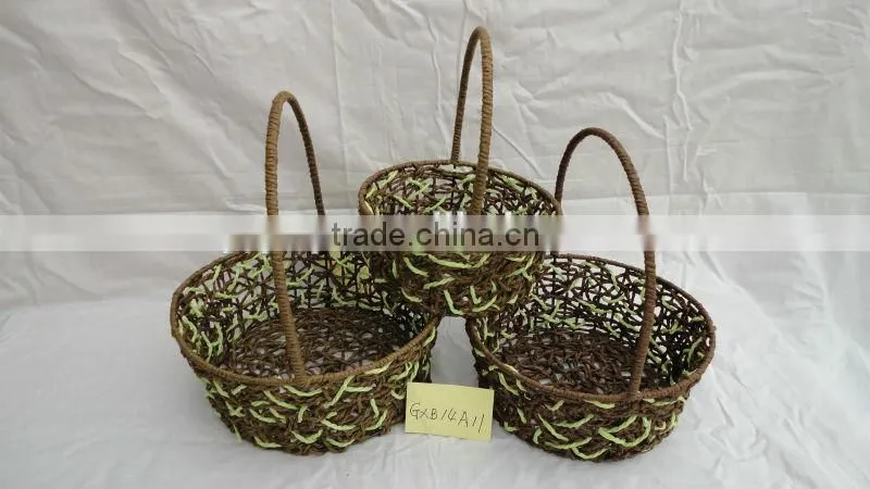 paper rope storage gift basket