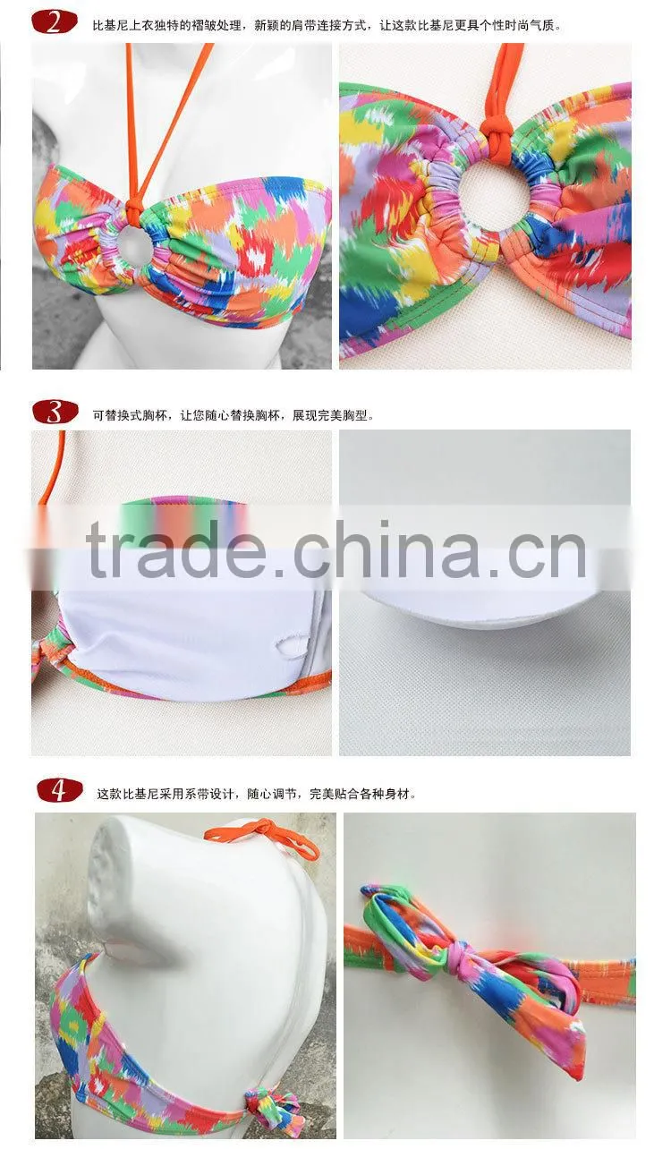2015 Factory direct sale Newest Hot sexy colorful Brazilian bikini (BS1155)
