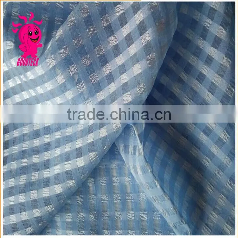 Fine plaid transparent chiffon yarn diy handmade organza puff skirt hair accessory fashion embroidery fabric