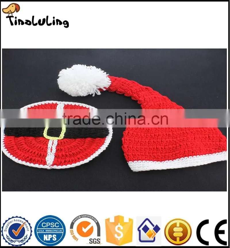 Cute Newborn Baby Girl/Boy Crochet Knit Tinaluling Santa Costume Photo Photography Prop Christmas Outfit for newborn baby