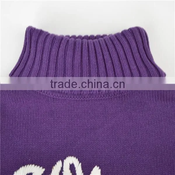 Children's turtleneck long sleeve pullover