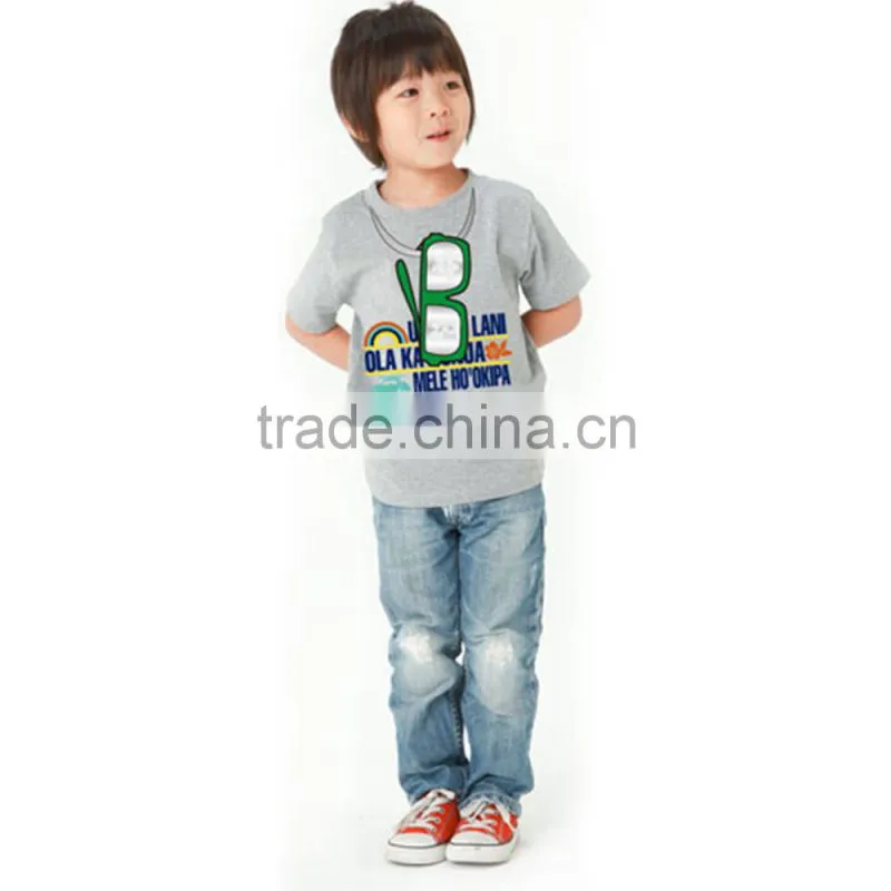 Boy tshirt children with glasses printing