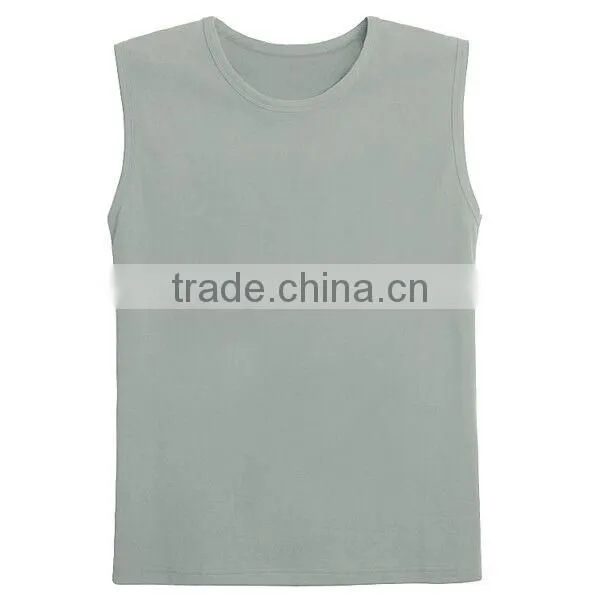 Custom Plain Dri-fit sleeveless t shirt for trainning T13351
