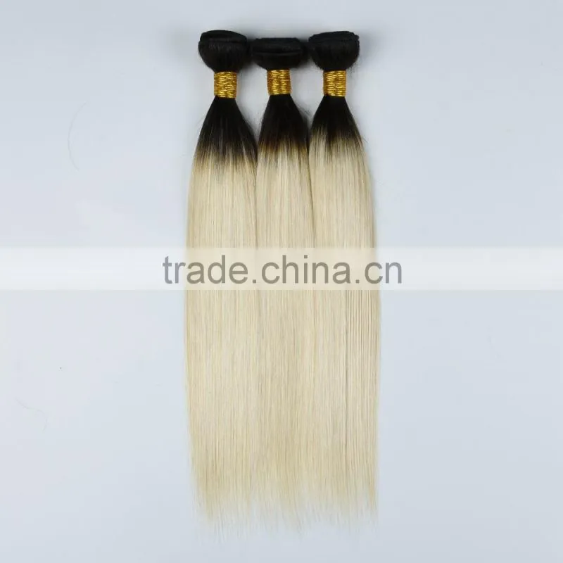 Alibaba hot sale 7A grade 8-30inch 1B/613 two tone braiding hair