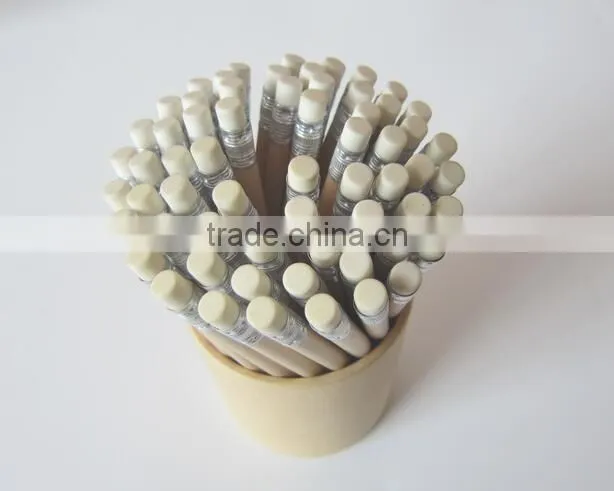 Natural hb golf pencils with eraser Hotel Pencil