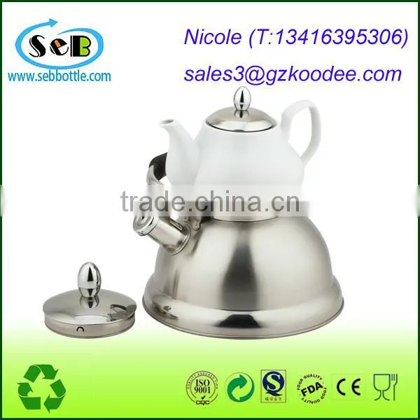Farberware Classic Stainless Steel Whistling Water Kettle with Copper Capsule Bottom