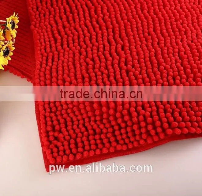 Soft and Elegant feels great on your feet Rich, plush and soft Highly absorbent chenille floor mat Colors stay beautiful