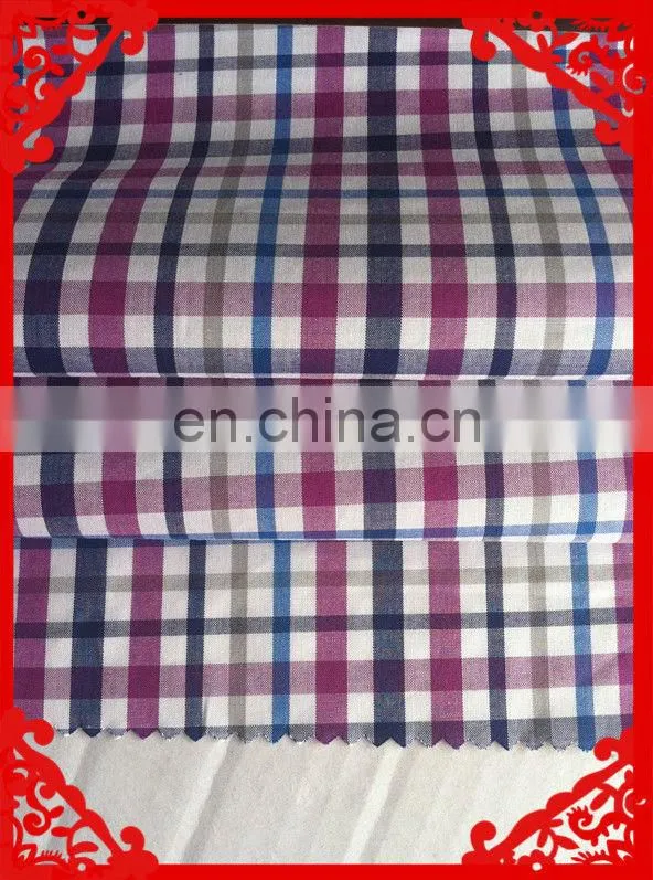 2014-2015 fashion latest new Italy design pattern 100%cotton cvc t/c y/d dyed check orange fabrics