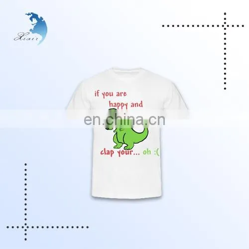 Cheap custom printing round neck african men's 100 cotton white t shirt