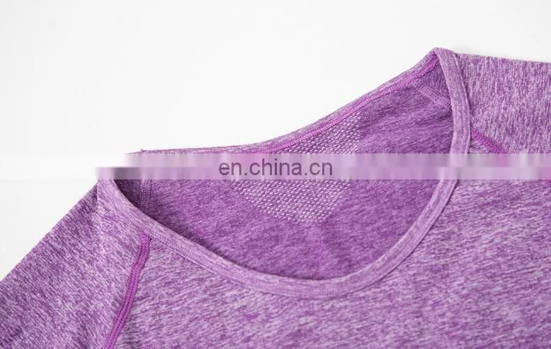 Women 's T-shirts Running Gym Wear High Elastic Tights Women's Sport Shirts Long Sleeve Shirts Fitness Women Clothes Tops