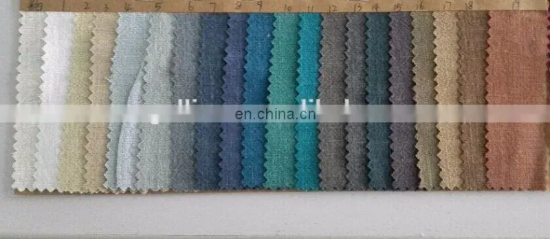 100% pure linen stone washed fabrics in many colors for clothes