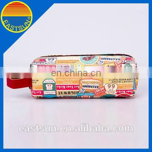 promotion rounded pencil bag, printed pencil case