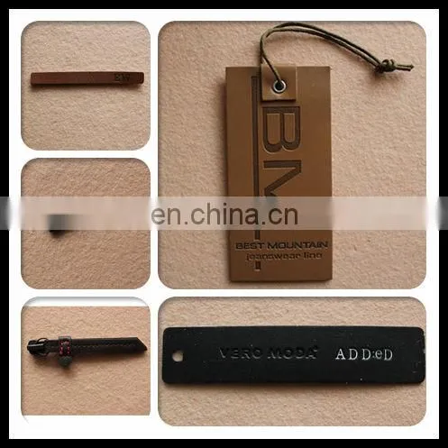 custom leather label, jeans label, PU label