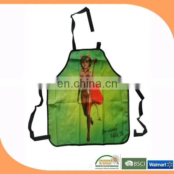 Promotional plastic children painting apron, kitchen kids apron