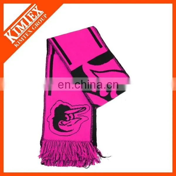 Winter fashion mens knit custom scarf