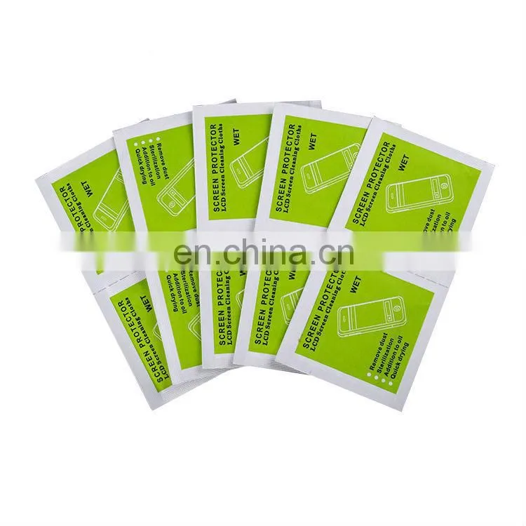 hi-quality promotion logos tailor made glass cleaning wipe