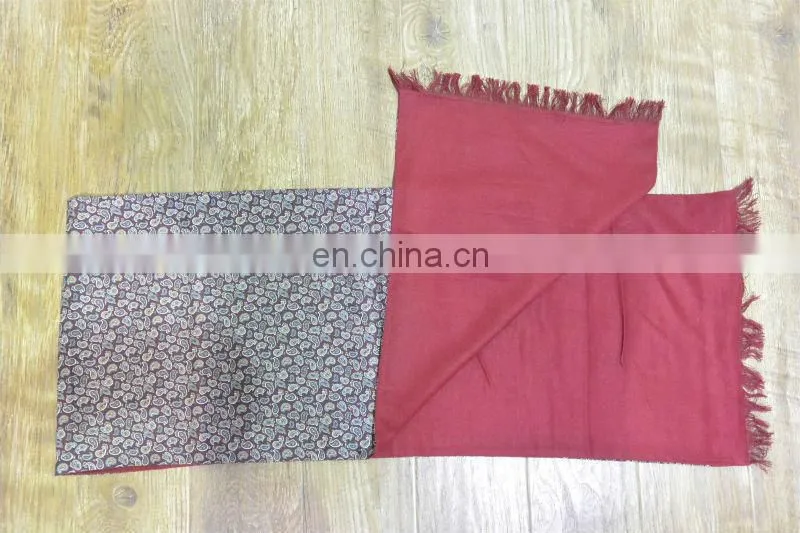top quality 100% silk double face scarf