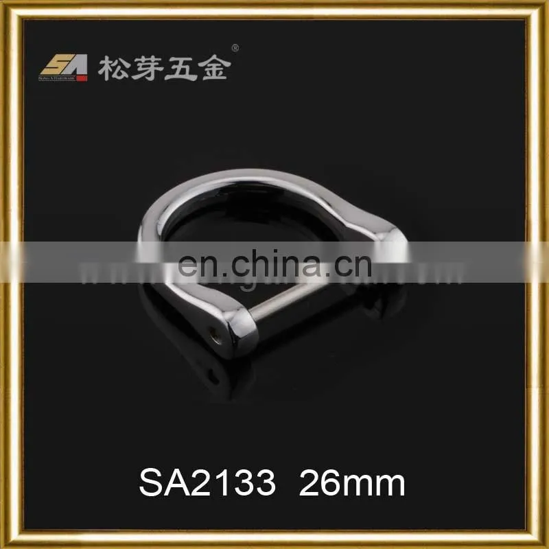 Custom metal accessories openable D ring, detachable D ring, screw ring