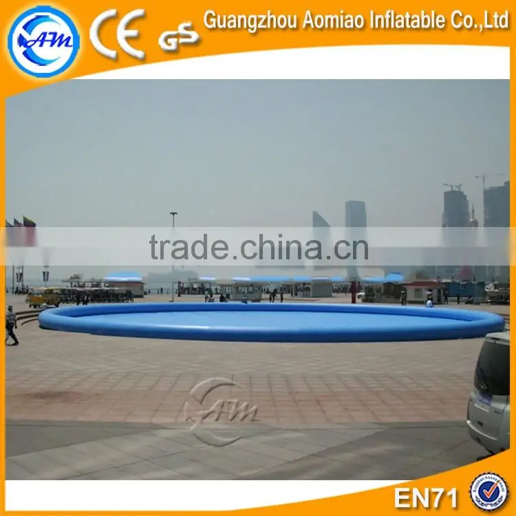 PVC 0.9mm floating swimming pool water pump, inflatable water pool
