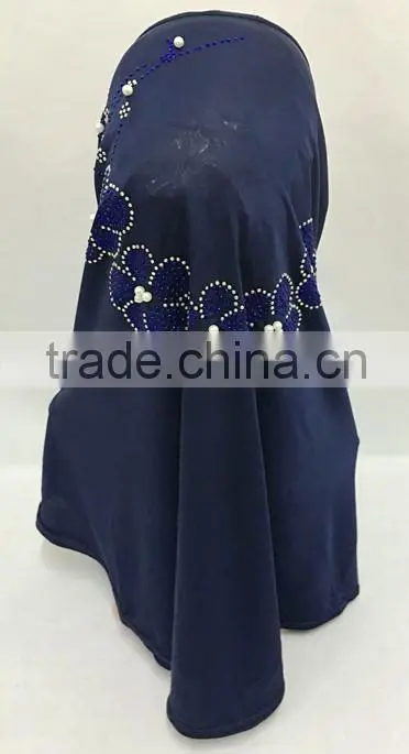 2016 Fashion modern flower hijab pearl
