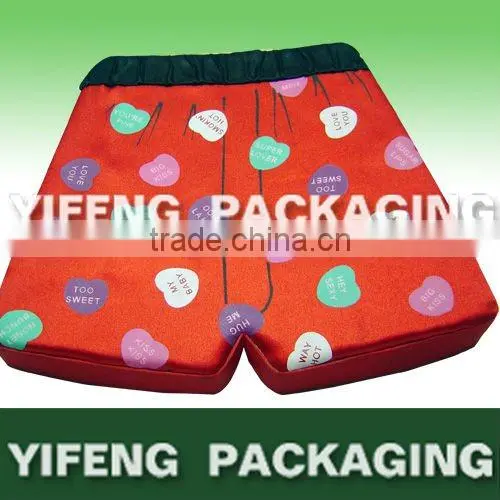 high end cloth shorts shaped fabric gift box