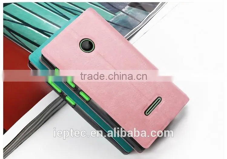 MOFi 7 Colors UltraThin PU Leather Mobile Phone Flip Cover Cases for Microsoft Lumia 435, Nokia 1069, Nokia 1070, Lum