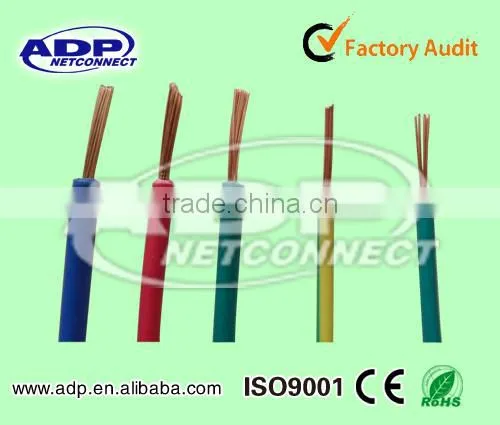 electrical house wiring factory pvc insulated electric cable wire