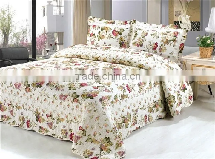 100% cotton handmade bedding set/pillowcases/3 pieces twin/full/queen/king size
