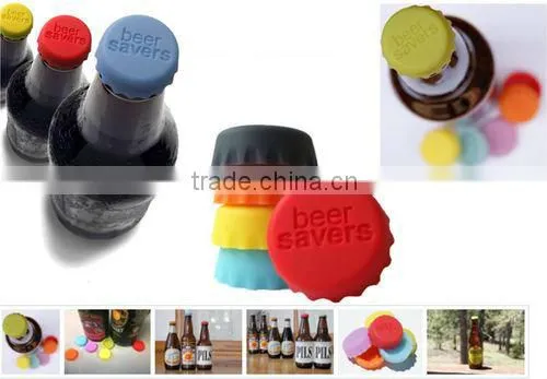 Colorful silicone wine stopper