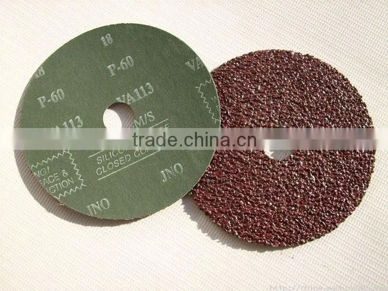 abrasive fiber disc for wood