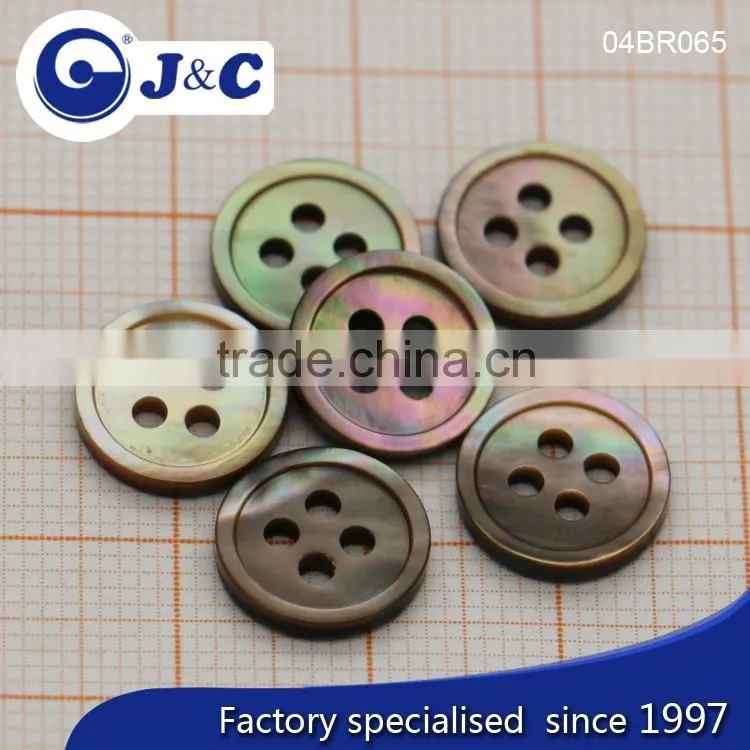J&C Brown MOP shell buttons,pearl shell buttons for fashion shirt.BR065, BR069