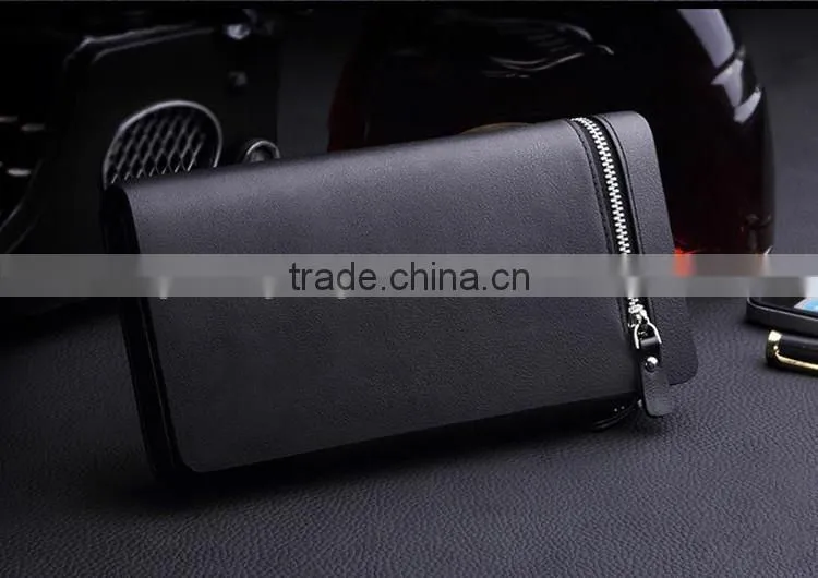 new stylish zipper mobile phone bag men's wallet