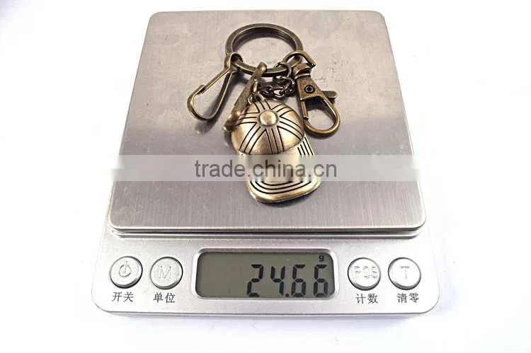 alloy keychain for boyfriend girlfriend gift hat fashion keychain