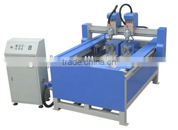 QL-1118 cnc Multi-functional 2 head engraving machine for cube marble guangzhou manufacturer price