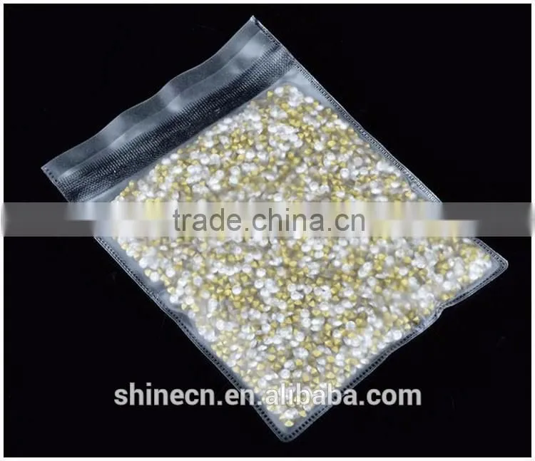 Yiwu factory direct white A stone pointback DIY accessories round hot fix rhinestones