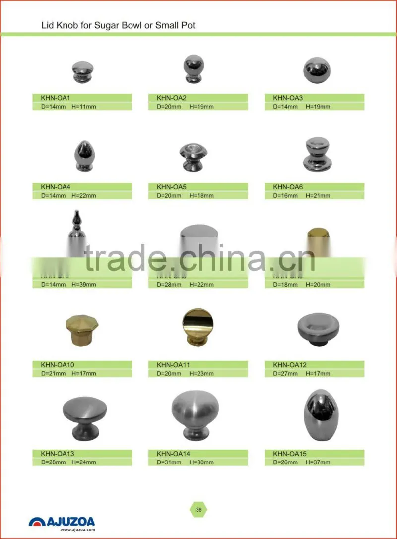 Stainless Steel Lid Knob for Cookware,KHN-OP01-OA15