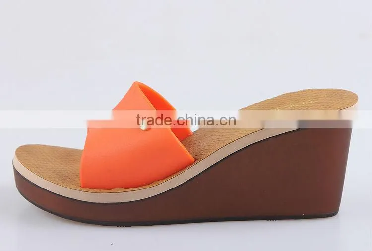new products Ladies melissa Hot Sale Fashion Leisure Wedges Slippers Candy Jelly PVC Silppers shoes plastic women sandal shoes