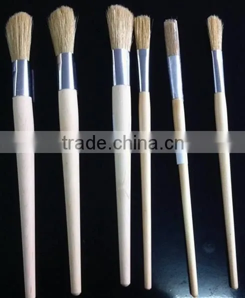 Hot sale round pattern art brush paint brush oval brush