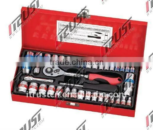 TS2340AAM 1/4"&3/8"DR 40PCS SOCKET SET TOOL SET