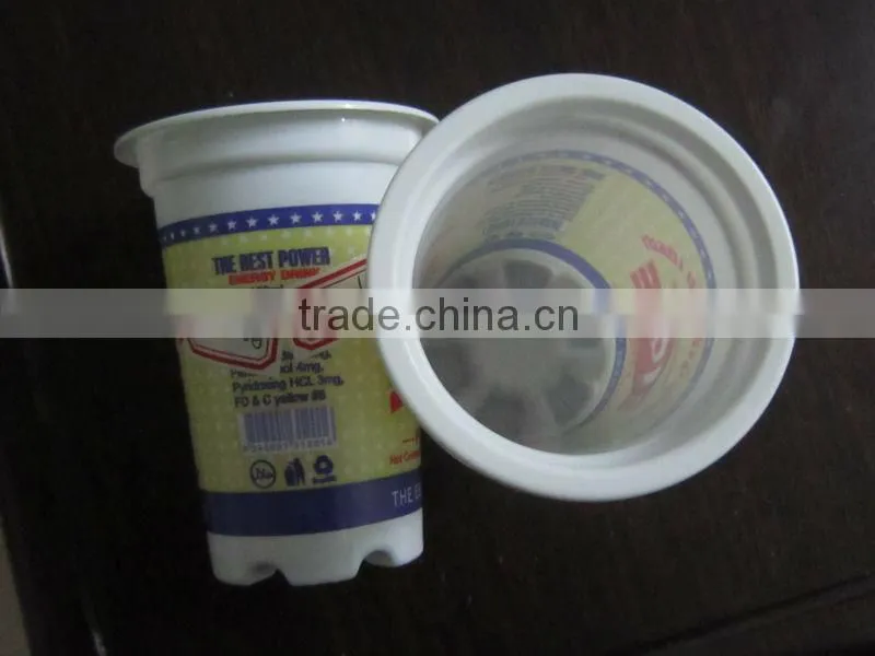 plastic cup filling and sealing machine