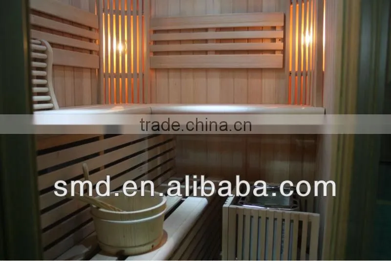 Manufacturer wholesale luxury sauna cabin,hemlock sauna house, sweathouse, finland traditional steam sauna room