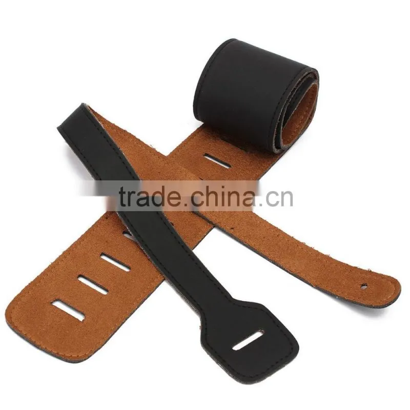 Adjustable soft faux leather thick guitar bass strap