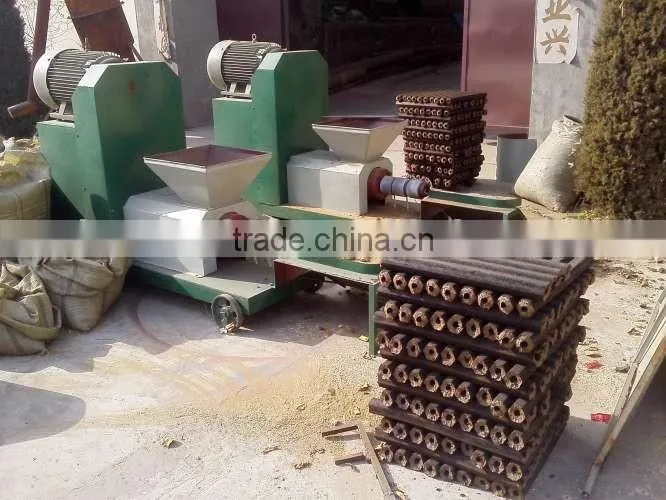 Hexagon type charcoal machine /sawdust briquette pressing machine
