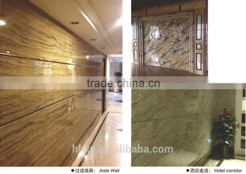 Waterproof / corrosion resistant / Surface scratch resistant Environment protecting UV marble board