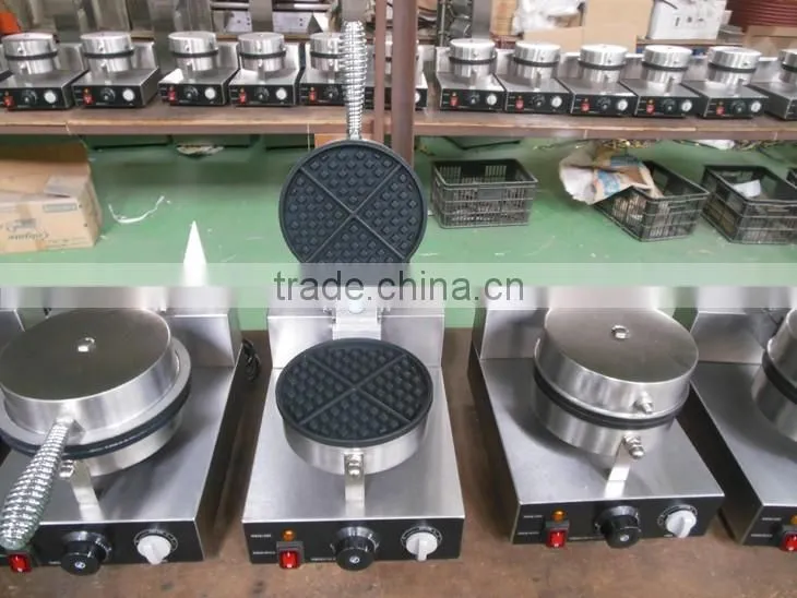 Industrial Single Plate Electric Waffle Maker Machine 220V Small Kitchen Snack Appliance With CE