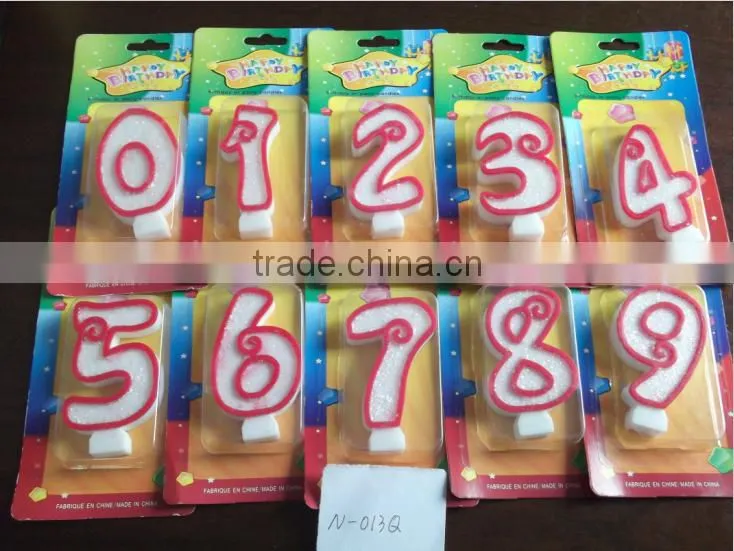 Number Shaped Candles For Wedding Favors