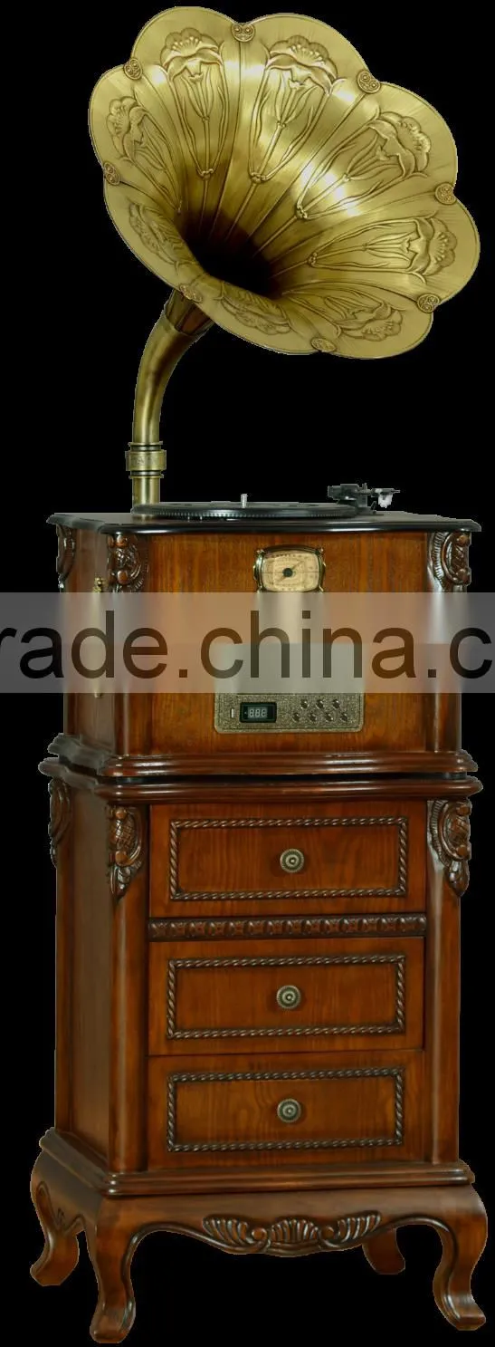 Wooden gramophone