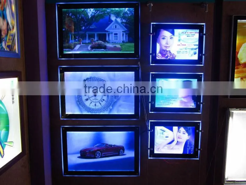 hight quality products Double Sides waterproof slim acrylic led billboard lightbox